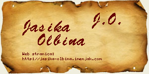 Jasika Olbina vizit kartica